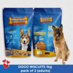 Mongrel Healthcare Dogo Biscuits | Multigrain Dog Adult 1 Kg Pack of 2