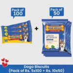 Dogo Biscuit Rs. 5 & Dogo Biscuit Mix Flavour Rs. 10 Combo