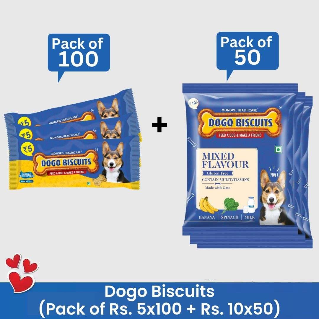 Multipack Dogo Biscuit Rs. 5 & Dogo Biscuit Mix Flavour Rs. 10 Combo - Image 1